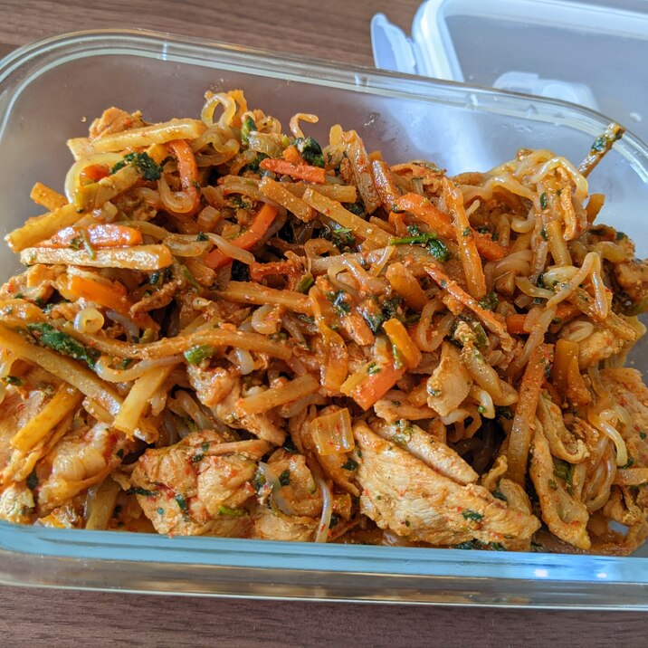 ダイエッター向き★豚肉としらたきのチャプチェ